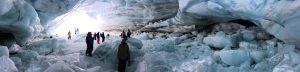 Ice cave on Blackcomb Glacier