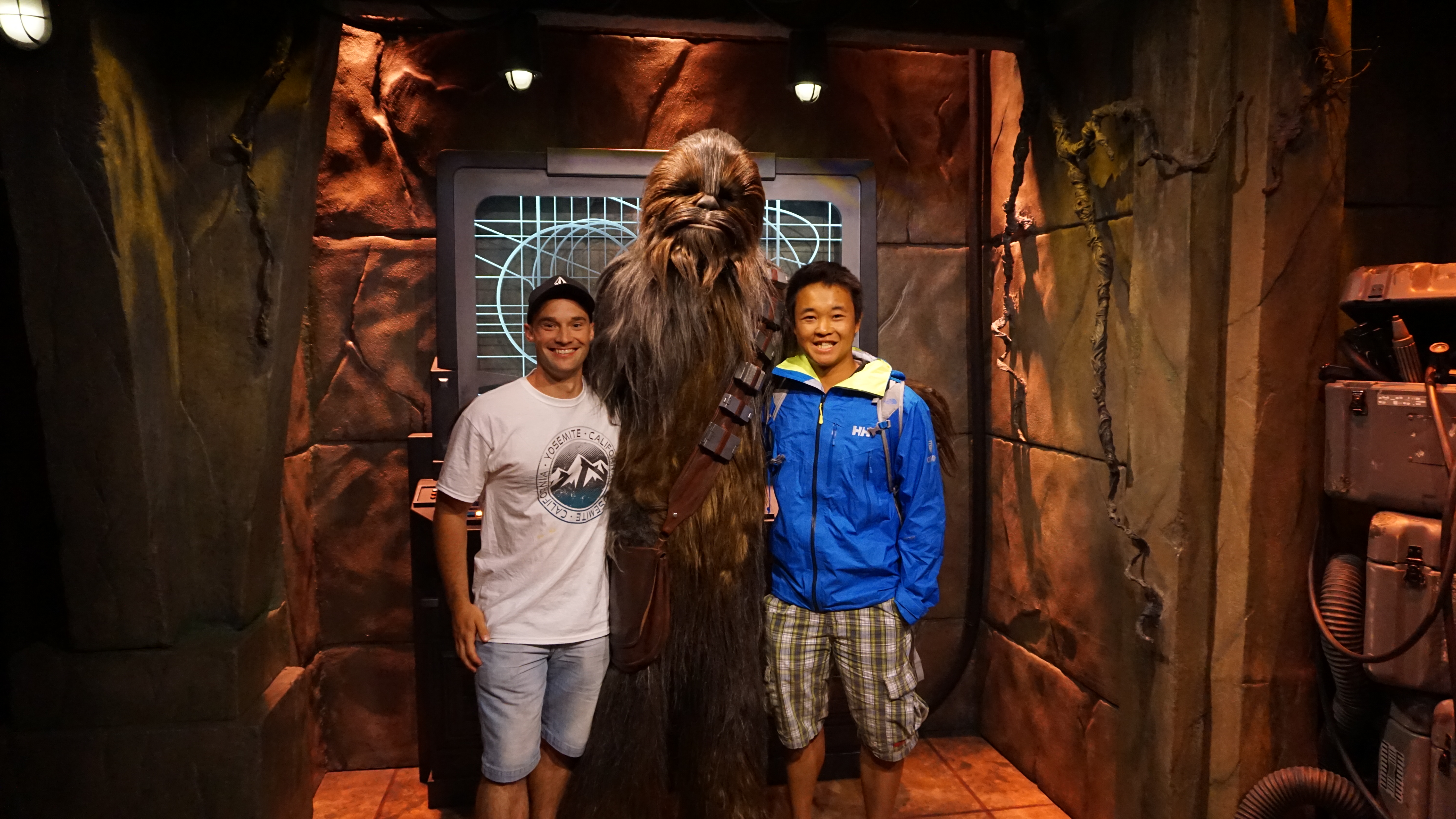 Chewbacca and Starwars in Disneyland, Los Angeles, California