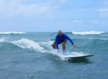 Surfing i Hawaii