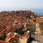 Dubrovnik set fra bymurene, Kroatien